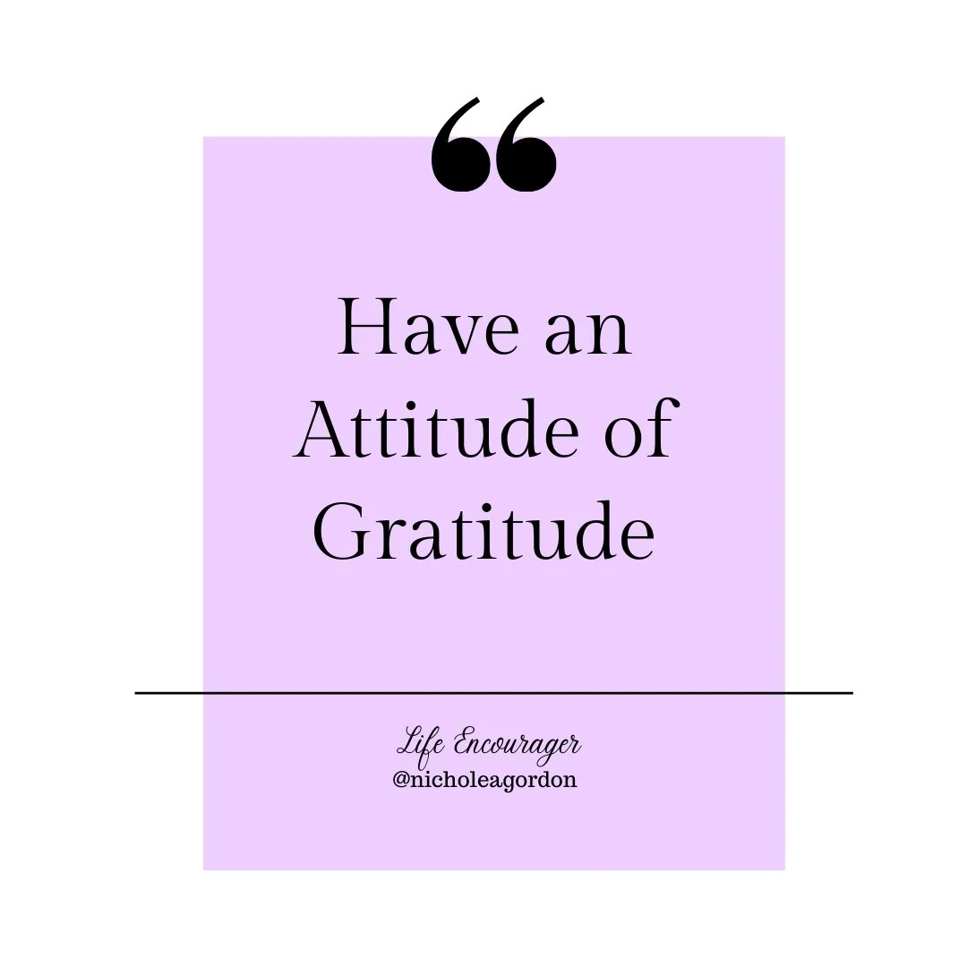 Attitude of Gratitude