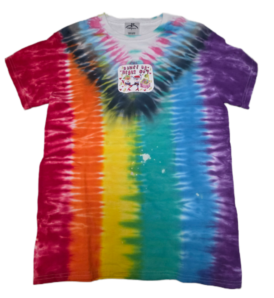 Campcore X Crust and Magic - Trans Flag Tie Dye Tee- Adult S