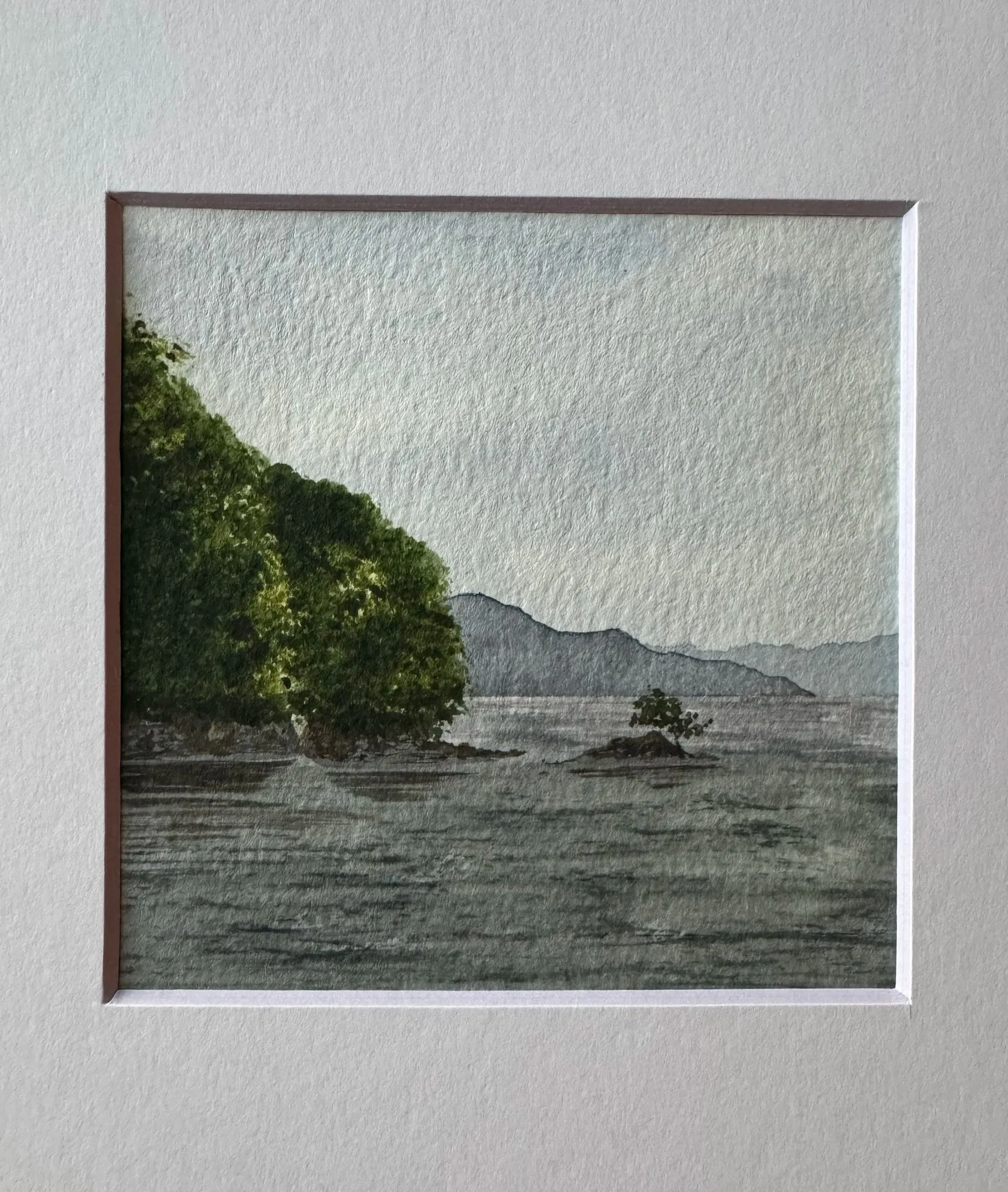 Original Watercolour Landscape Painting of Ine, Japan