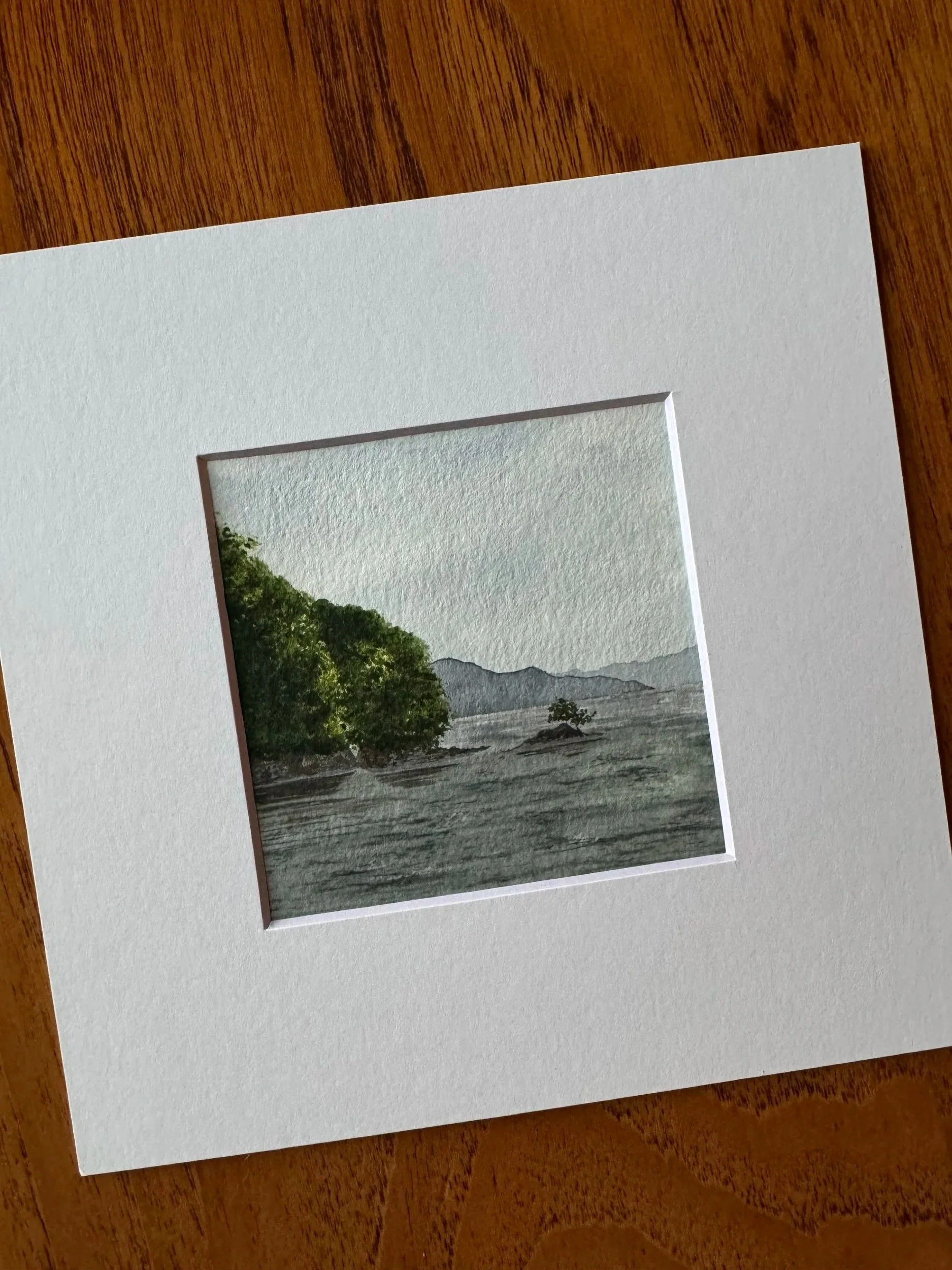 Original Watercolour Landscape Painting of Ine, Japan