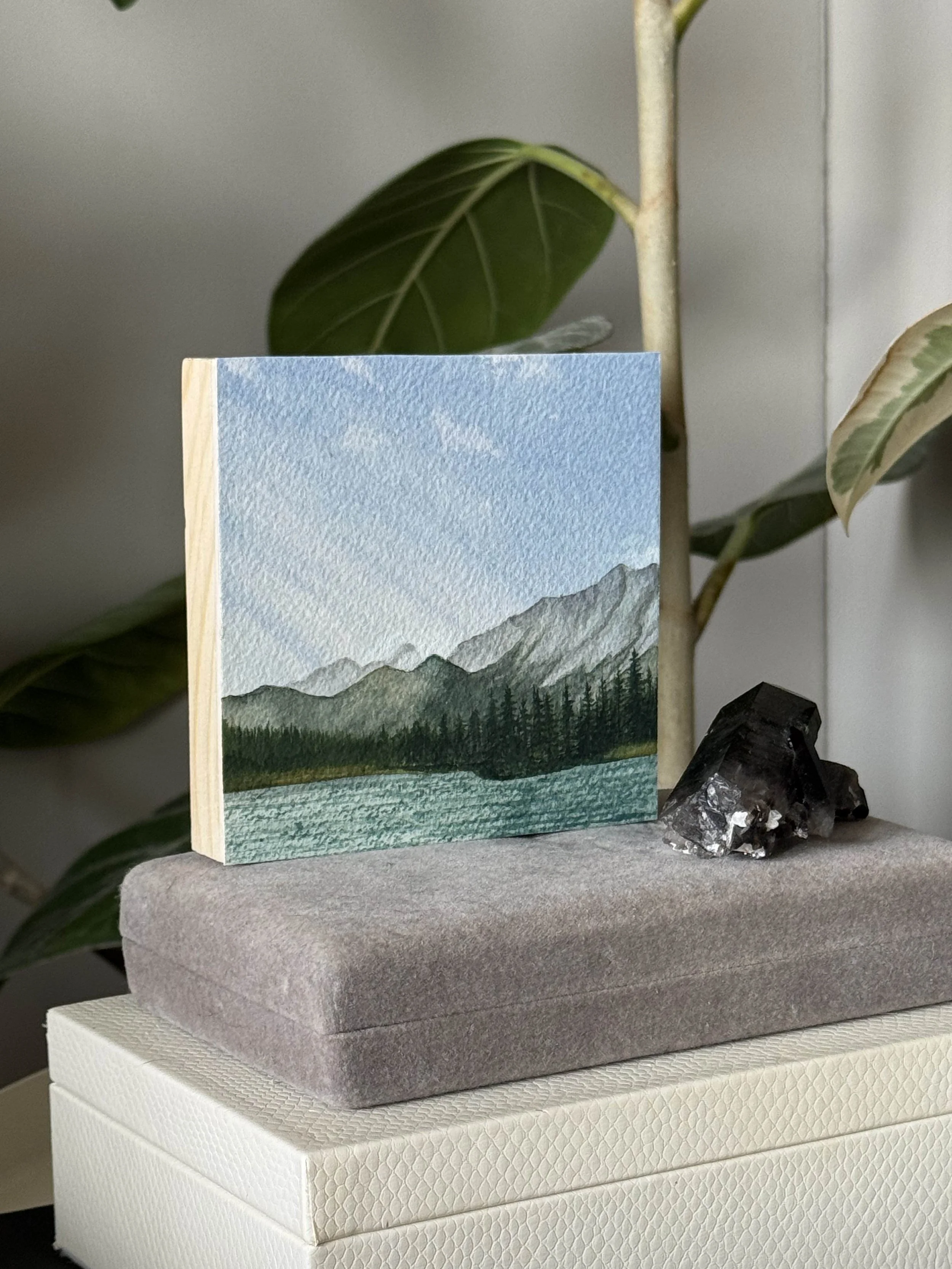 Dog Lake Original Watercolour Landscape Painting