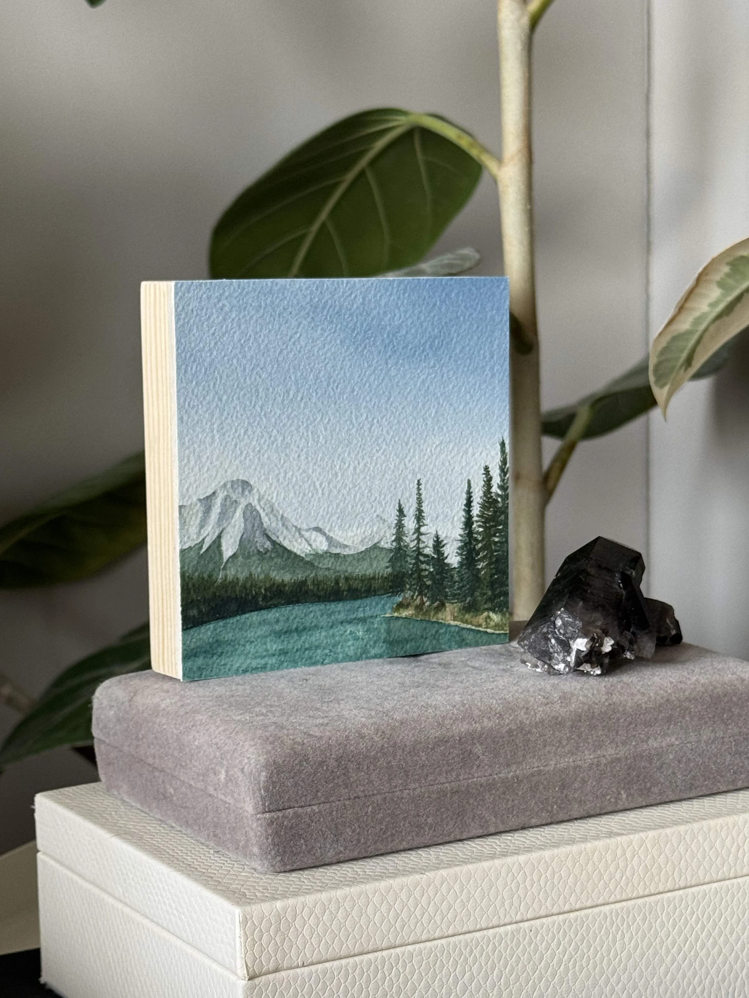 Chinook Lake Original Watercolour Landscape Painting