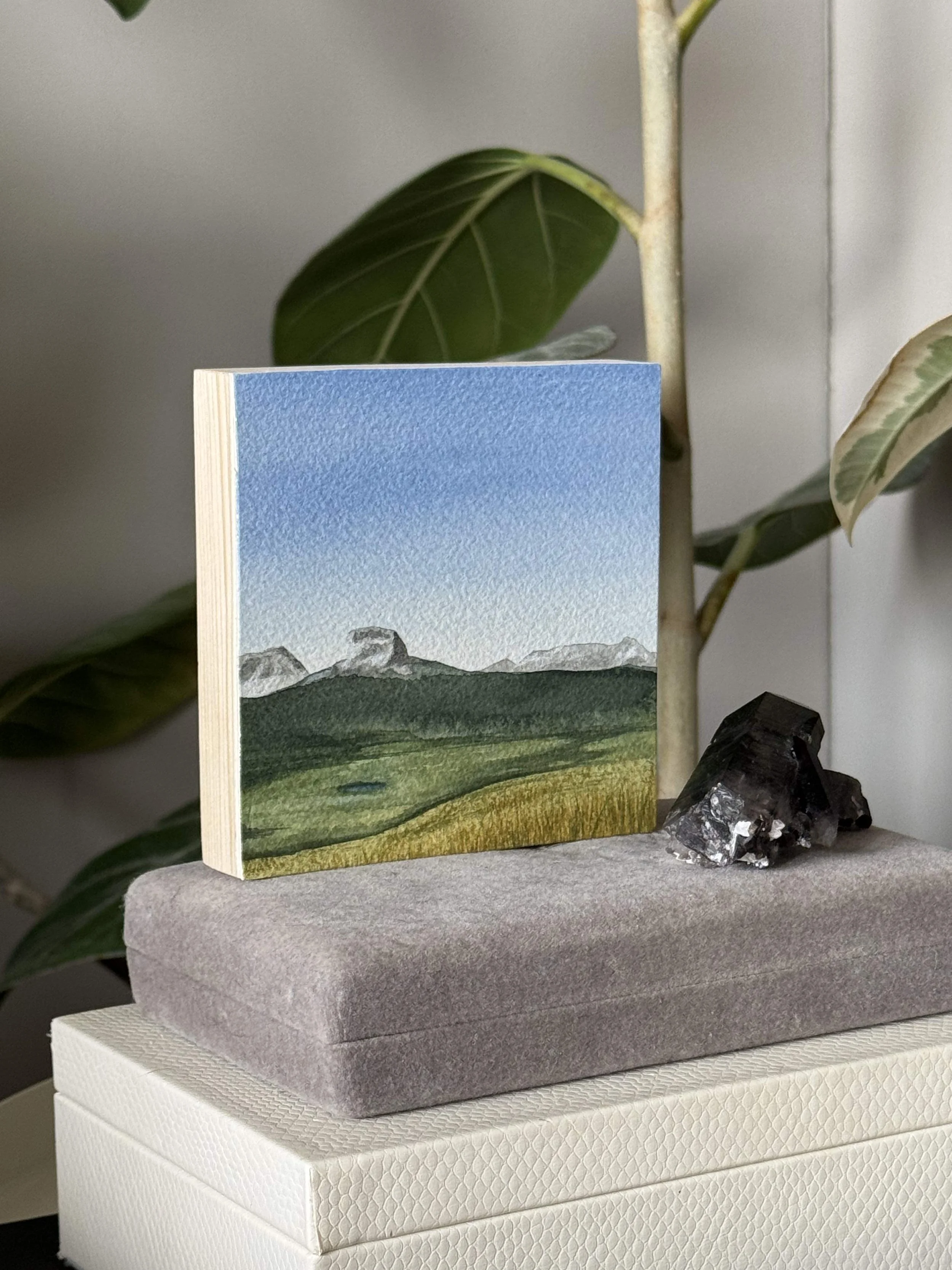 Chief Mountain Original Watercolour Landscape Painting