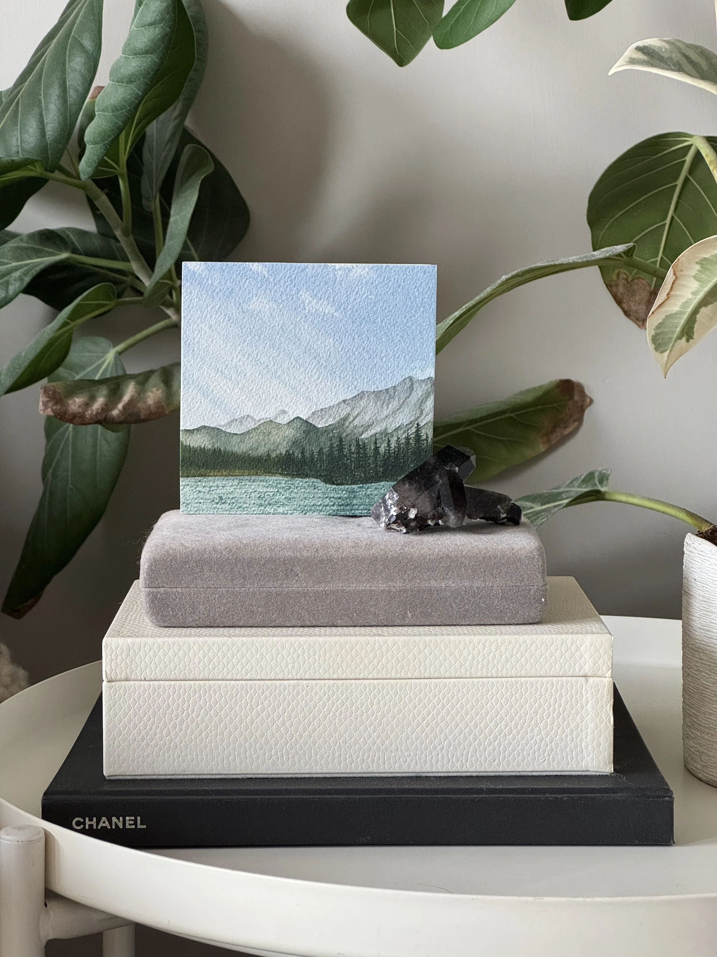 Dog Lake Original Watercolour Landscape Painting