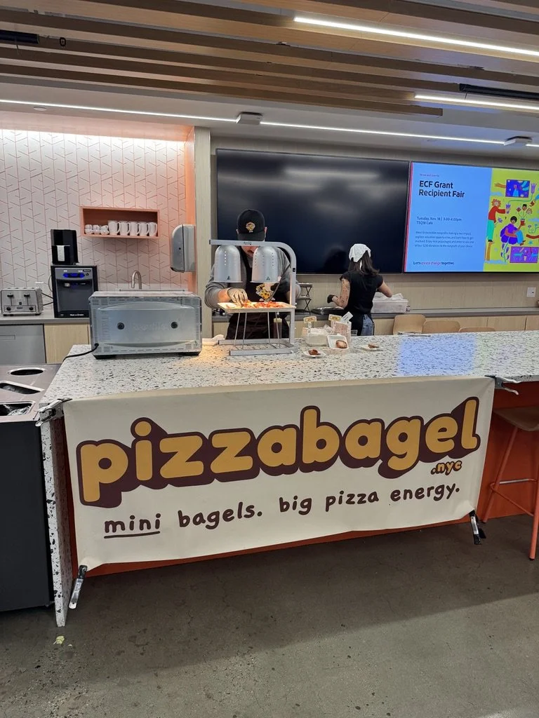 Setting up at Adobe's headquarters