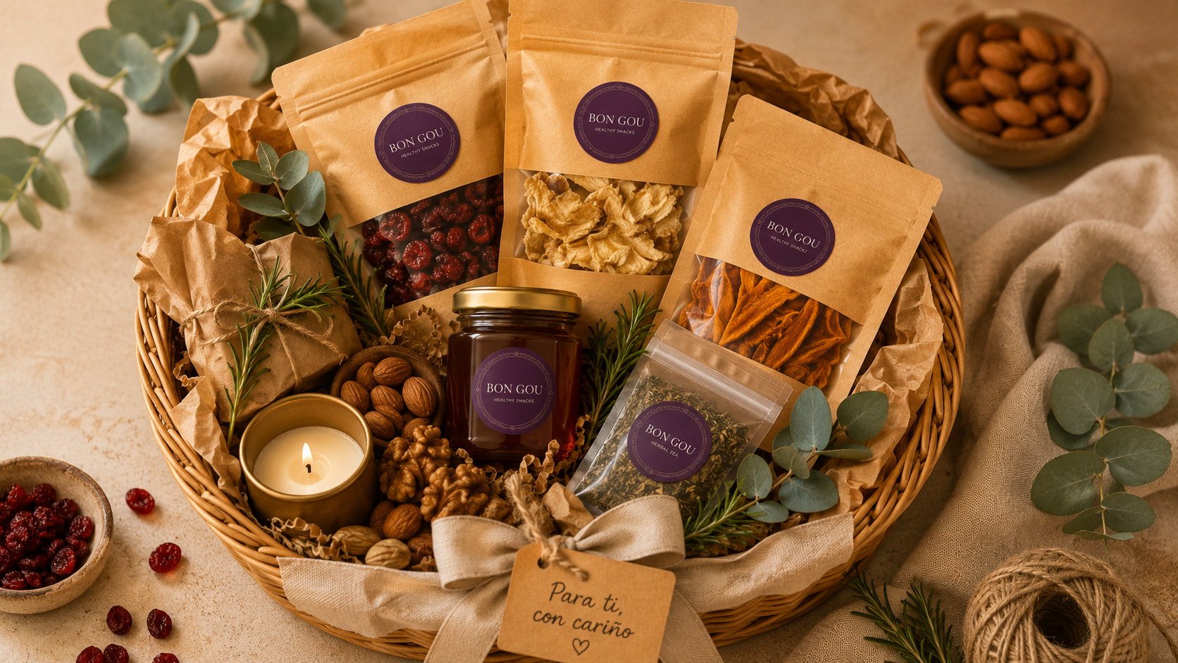 Canasta de regalo wellness