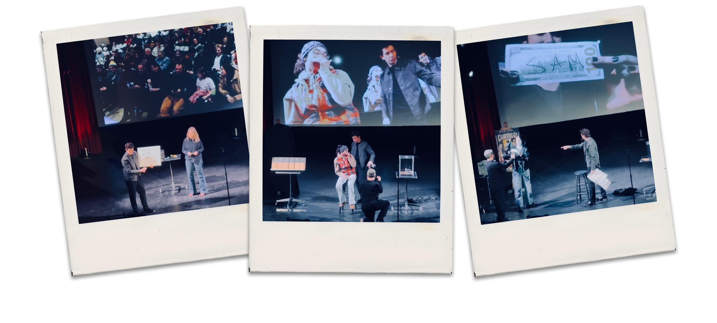 Josh Erichsen live show polaroids