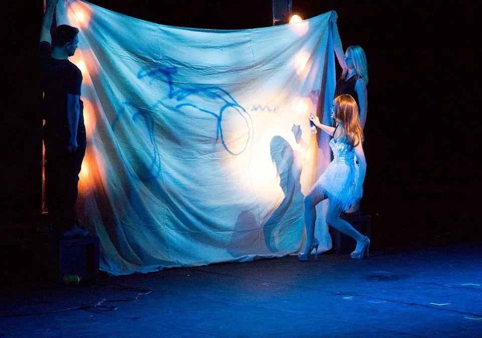 Joshua Erichsen Angela Funovits Motorcycle illusion spray paint