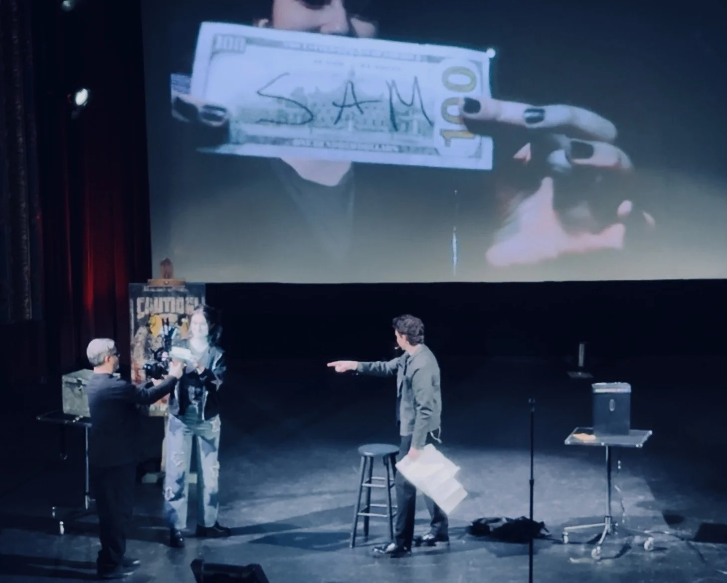 Joshua Erichsen borrowed one hundred dollar bill magic