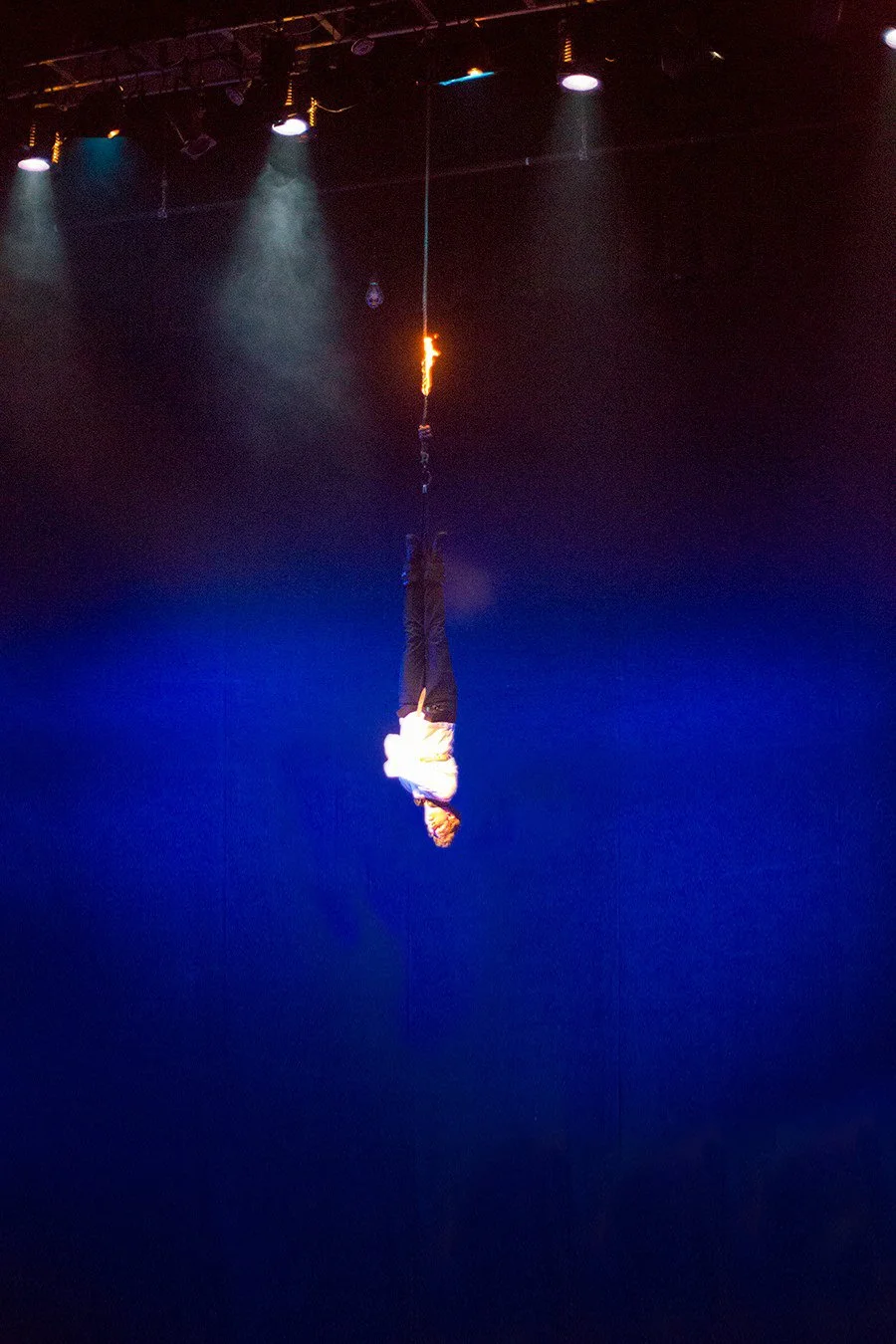 Joshua Erichsen burning rope straitjacket escape