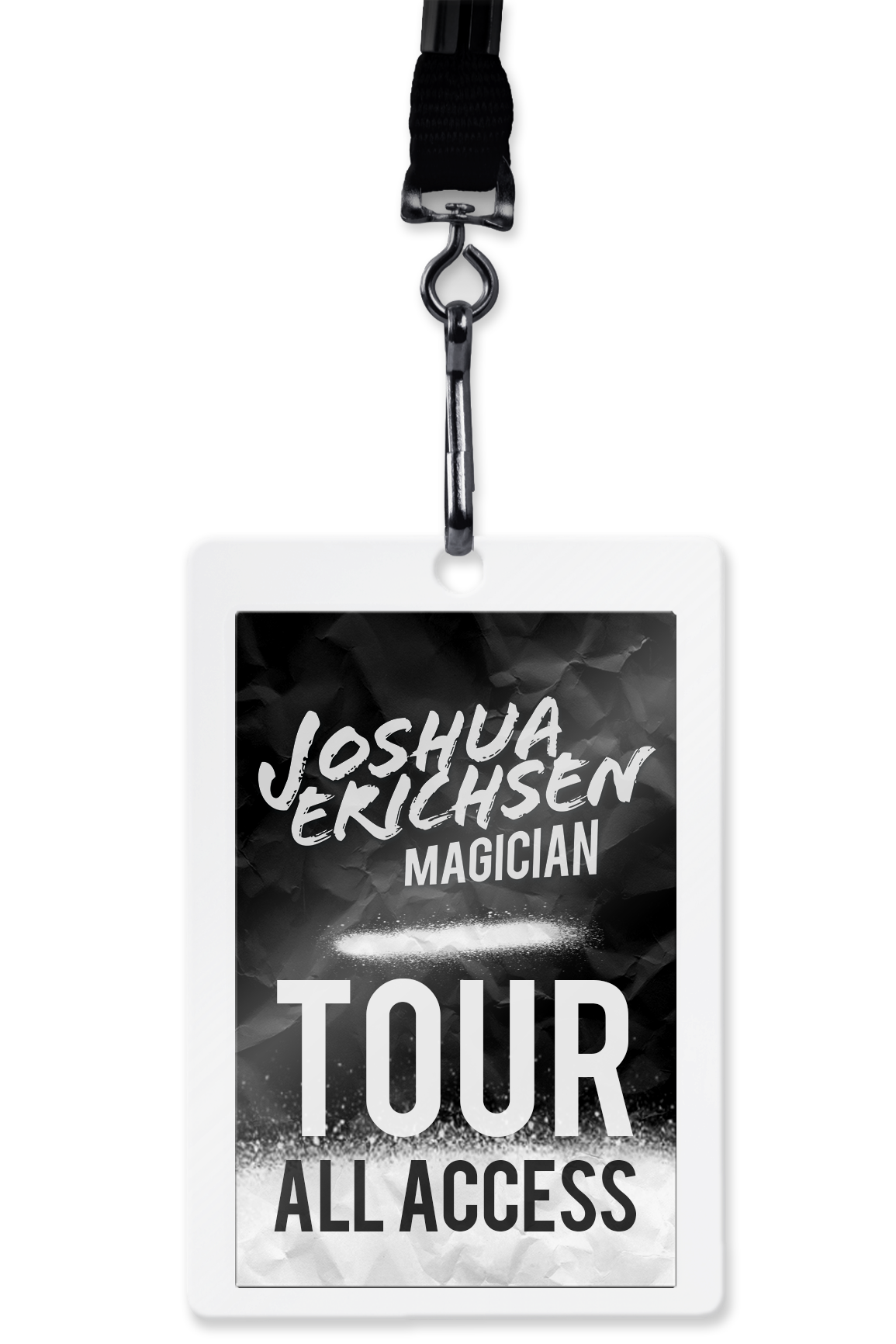 Joshua Erichsen Magician backstage pass