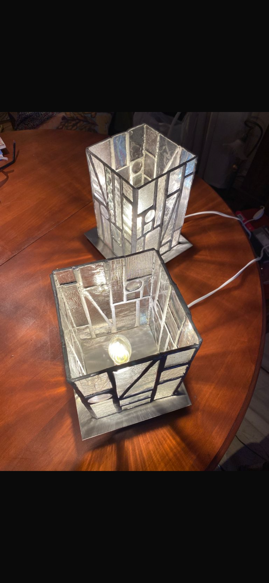 Lampes cube allongées