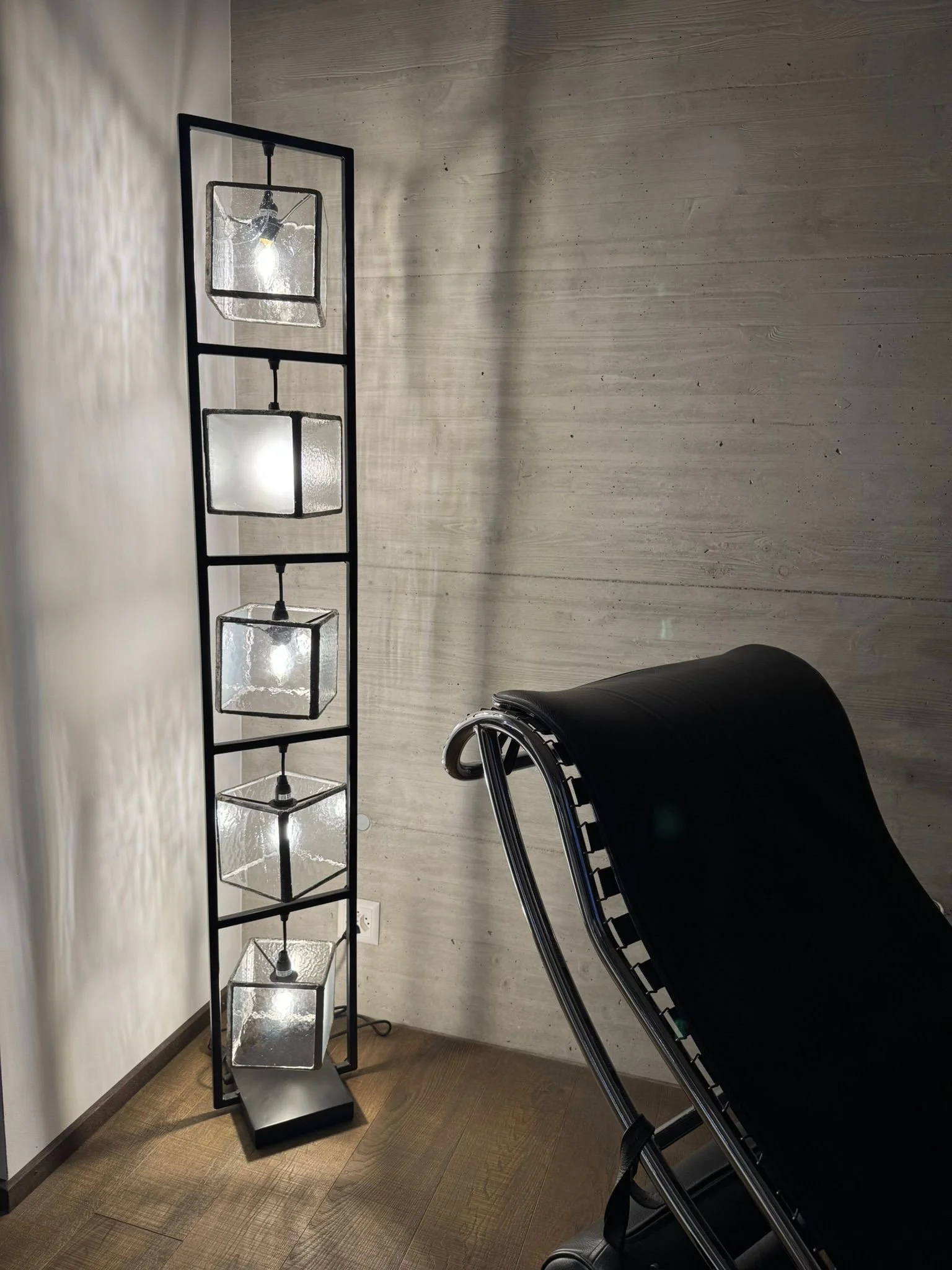 Lampe cinq cubes