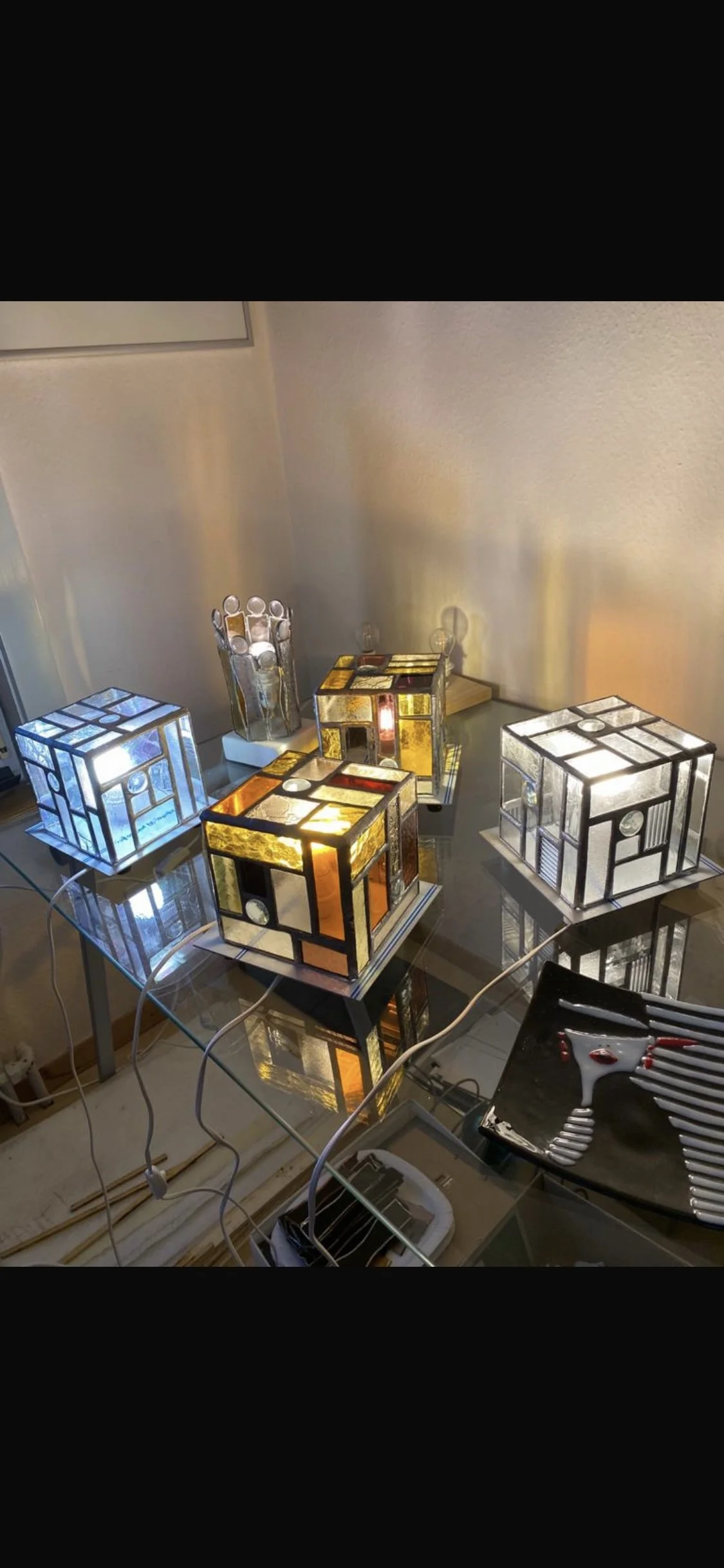 Lampes carrées petites