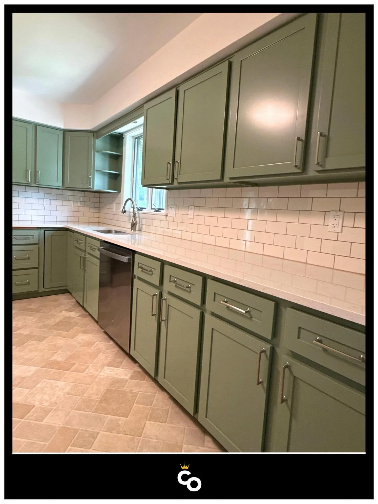 A kitchen doesn&rsquo;t have to be torn apart to feel brand new.

This space went from dated to dialed-in with a full cabinet refinishing process that kept the existing layout intact while completely changing the feel of the room.

Refinishing is for