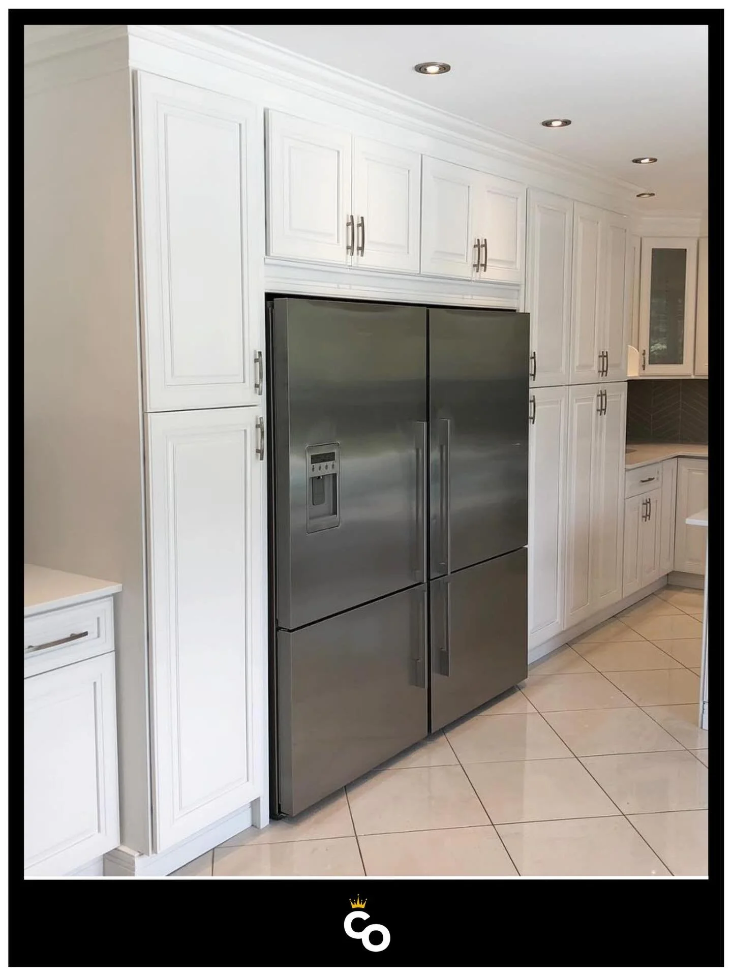 A clean look doesn&rsquo;t have to come with a full renovation. These cabinets were refinished to create a bright, cohesive finish that completely refreshes the space while keeping everything you already have in place. No tear-out. No extended downti