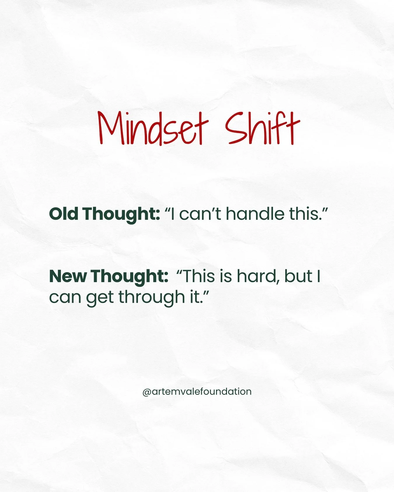 Same situation. Different nervous system response.

#mindsetmatters #artemvale #mindfulmeaningfultogether #mentalwellness