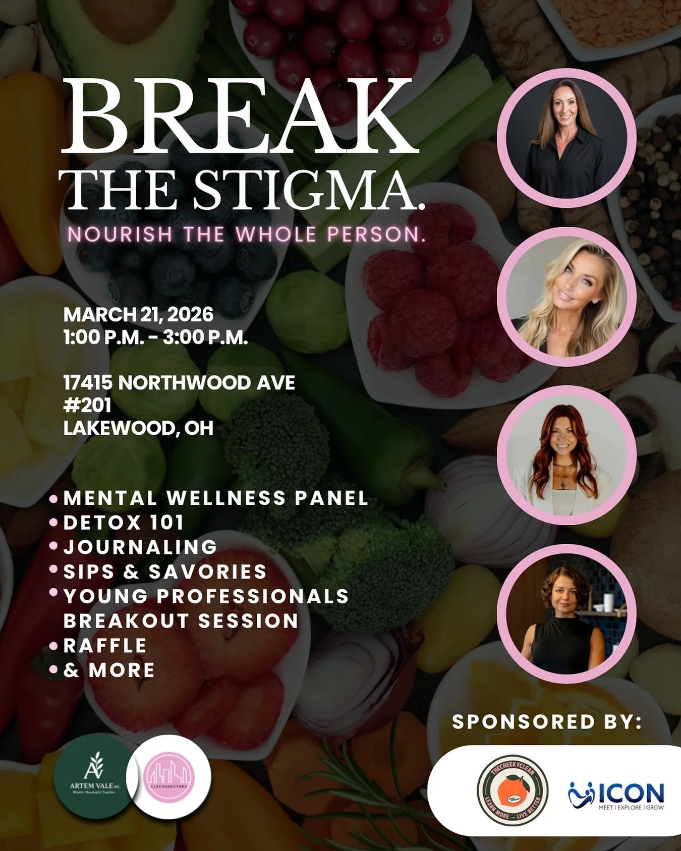 Your mental health isn&rsquo;t just shaped by your thoughts; it&rsquo;s influenced by what you eat, how you live, and the habits you build every day.

Join us for Break the Stigma: Nourish the Whole Person, an inspiring afternoon exploring the scienc
