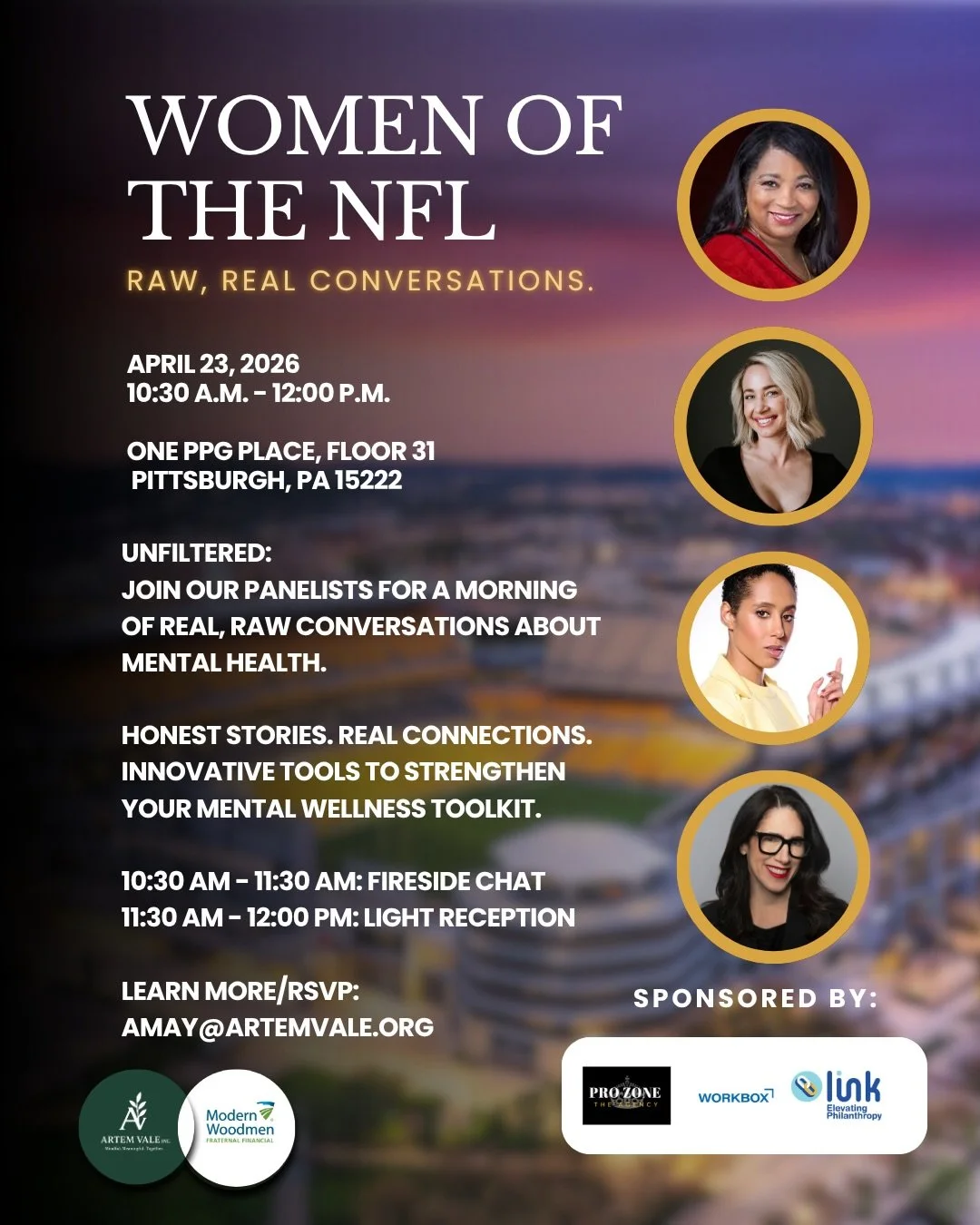 🌿 UnVALE the minds of our panelists during our upcoming Women of the NFL: Redefining purpose, power and community. 

Learn about the real life tools our panelists utilize, how they ground themselves, find purpose, community, and manage stress and ex