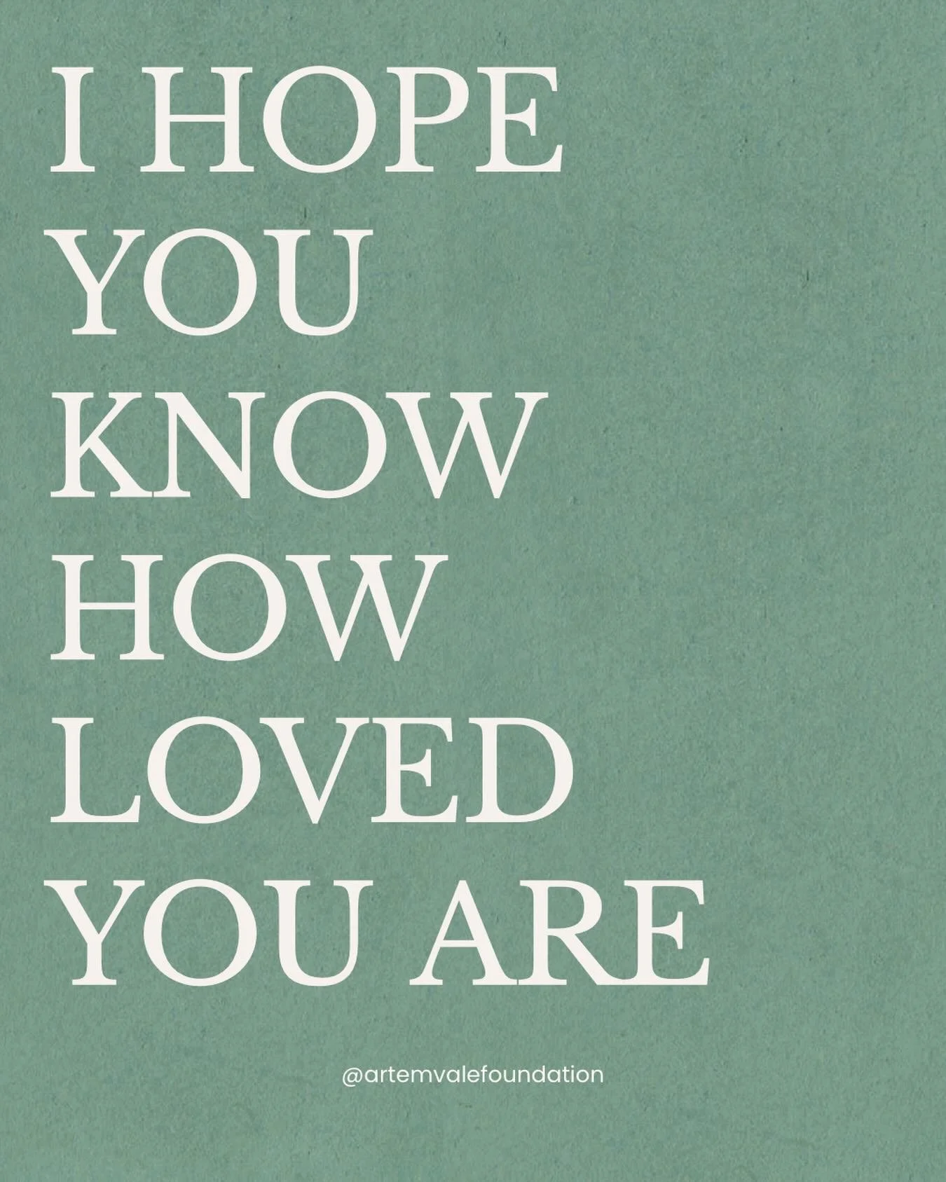 Just breathe. You are loved. 

#mentalwellness #artemvale #selflove