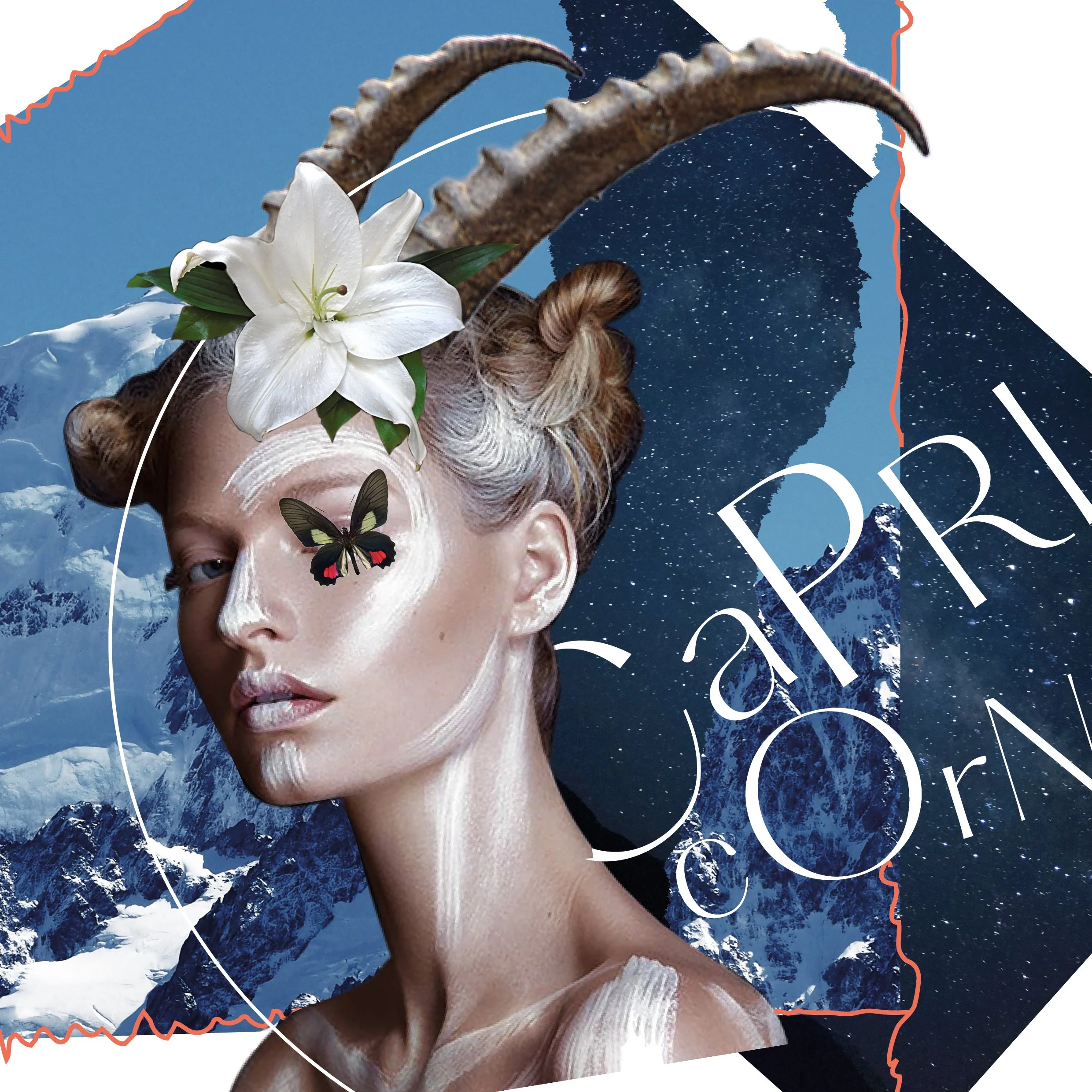 Capricorn Collage Artwork