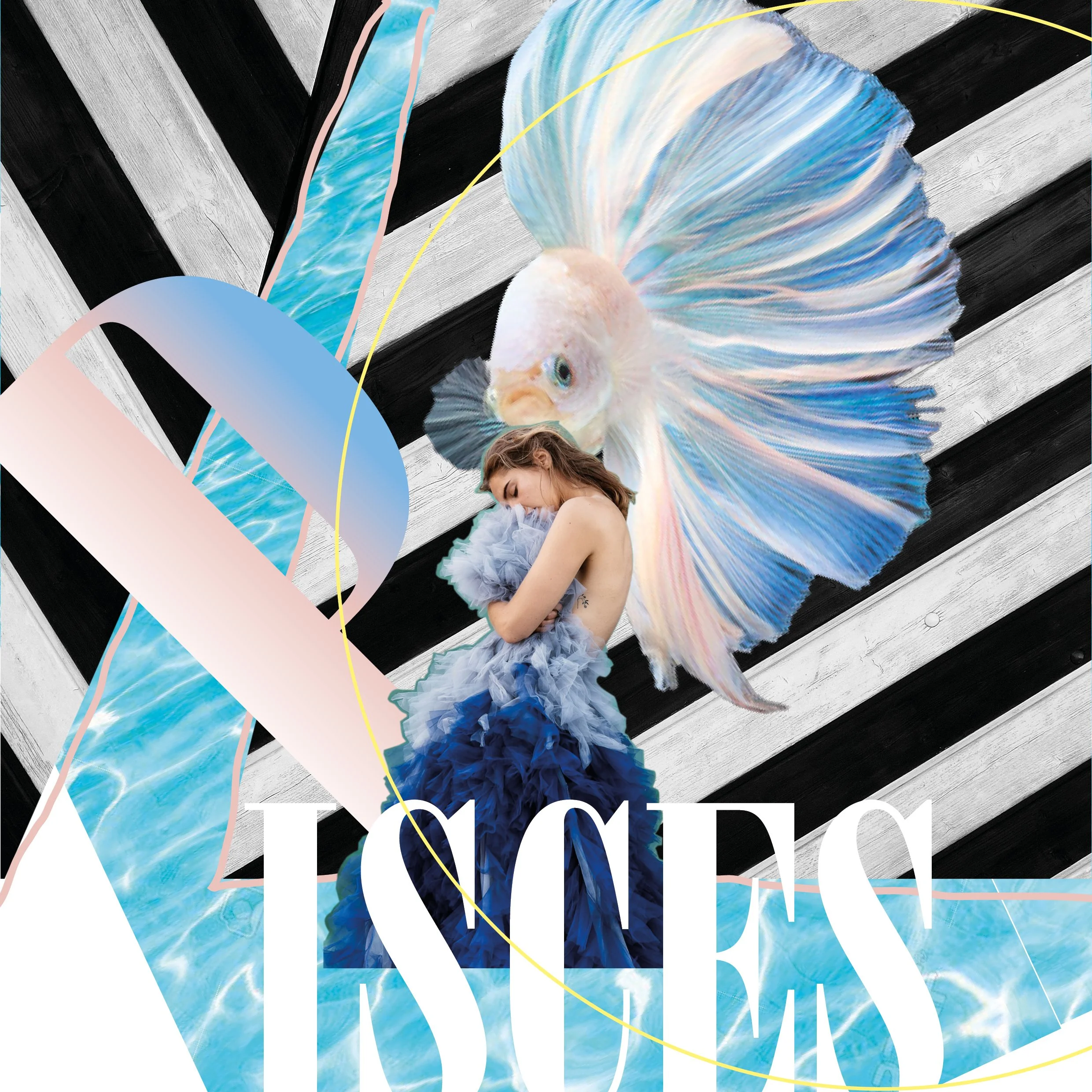 Pisces Collage Artwork