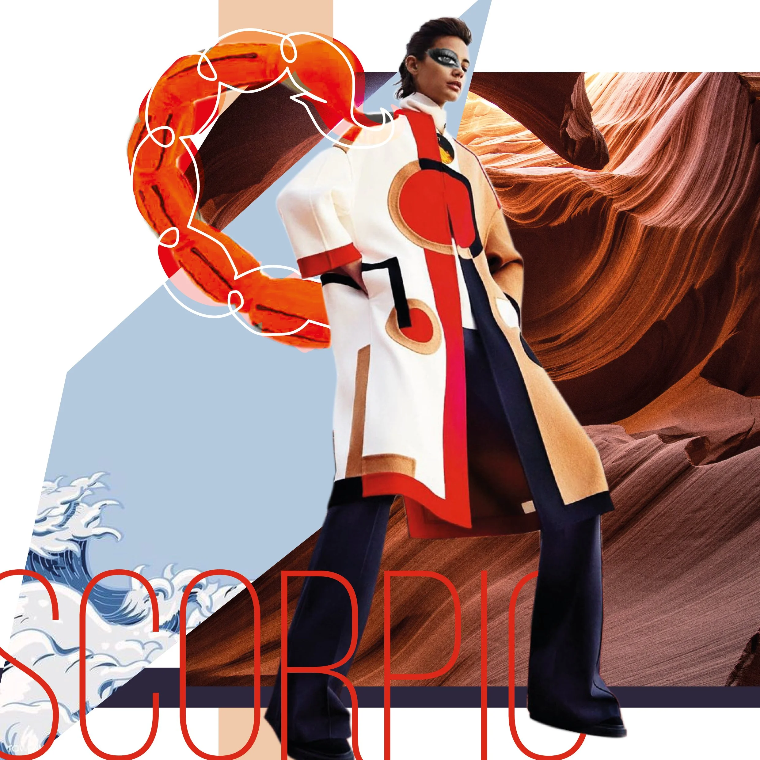 Scorpio Collage Artwork