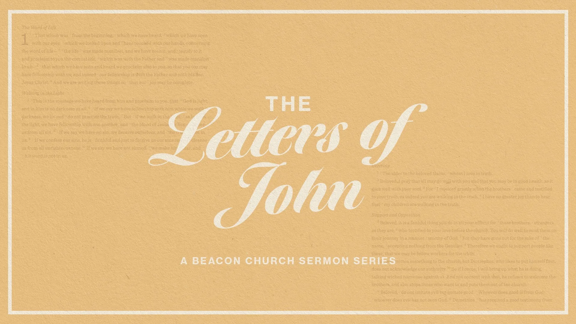 The Letters of John