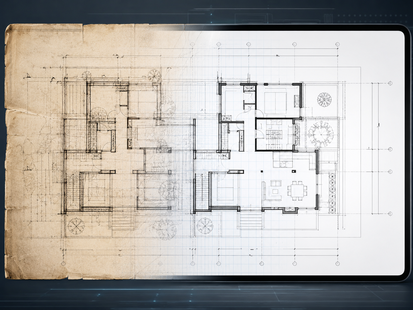 Digitalización Profesional de Planos CAD 1-100 m²