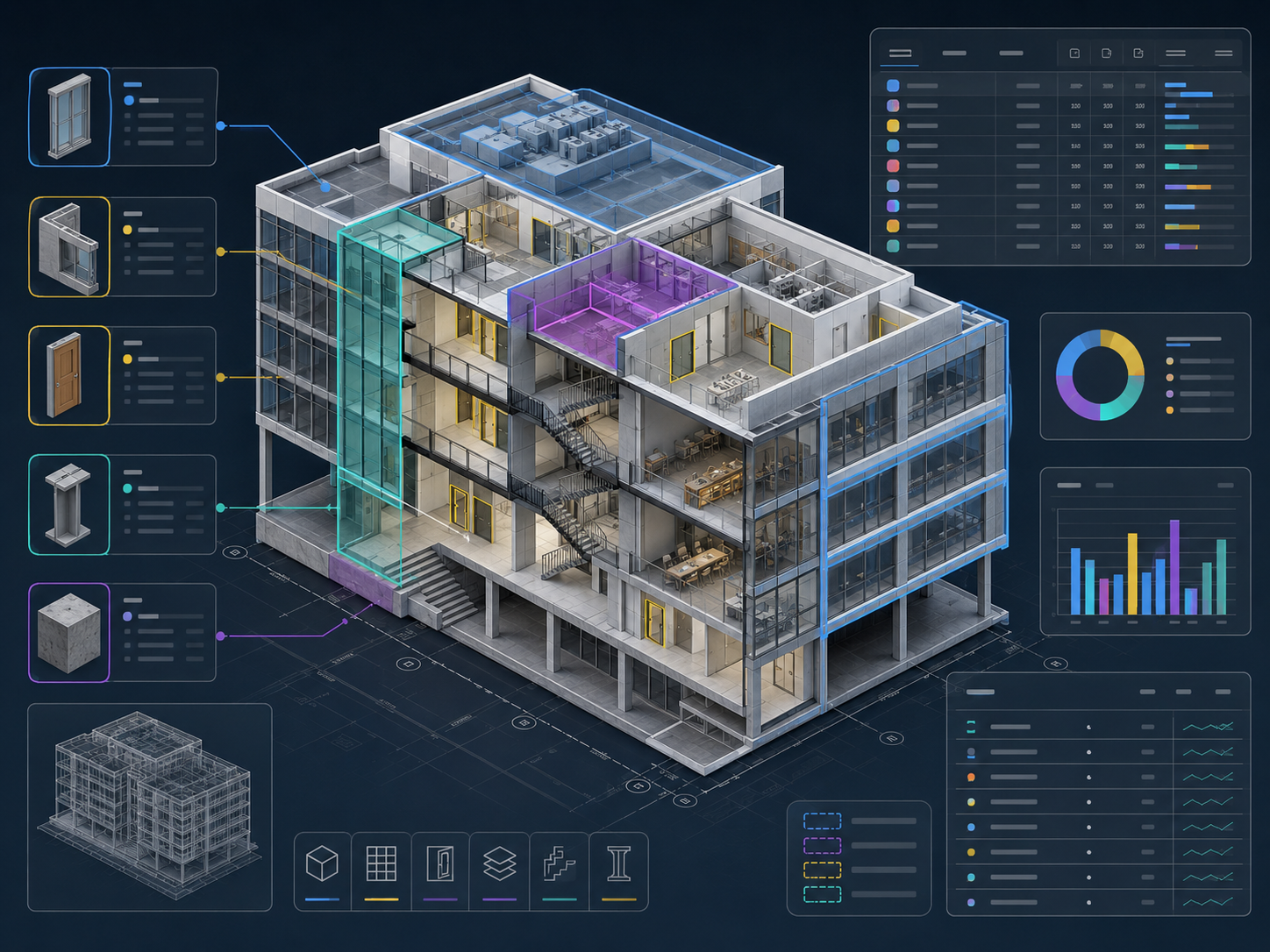 Cuantificación BIM 1-100 m²