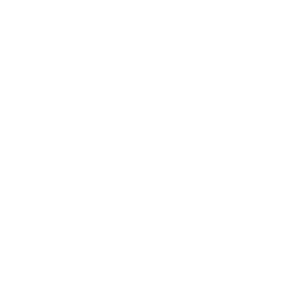Black circular sign with the white number one in the center