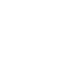 Black circular background with a white number three in the center.