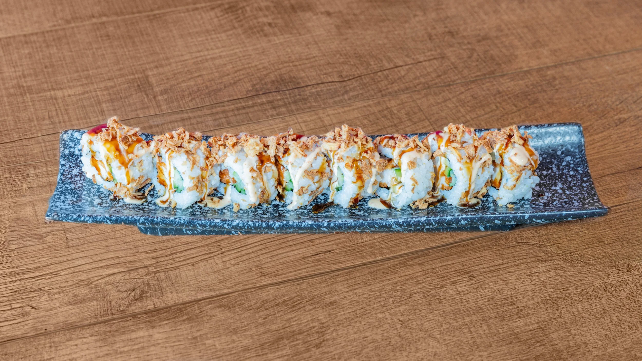 Oignons frits crevette tempura