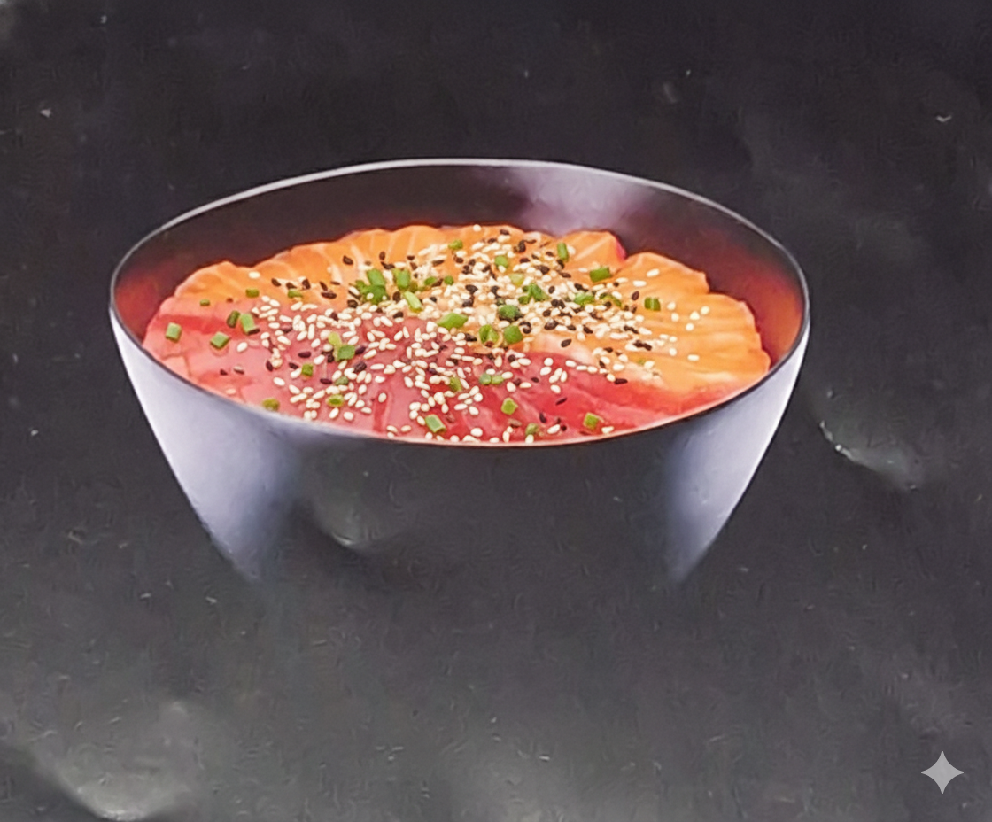 Chirashi saumon et thon