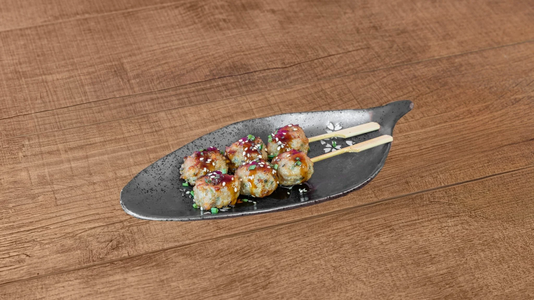 Brochettes boulettes de poulet - 2 pièces