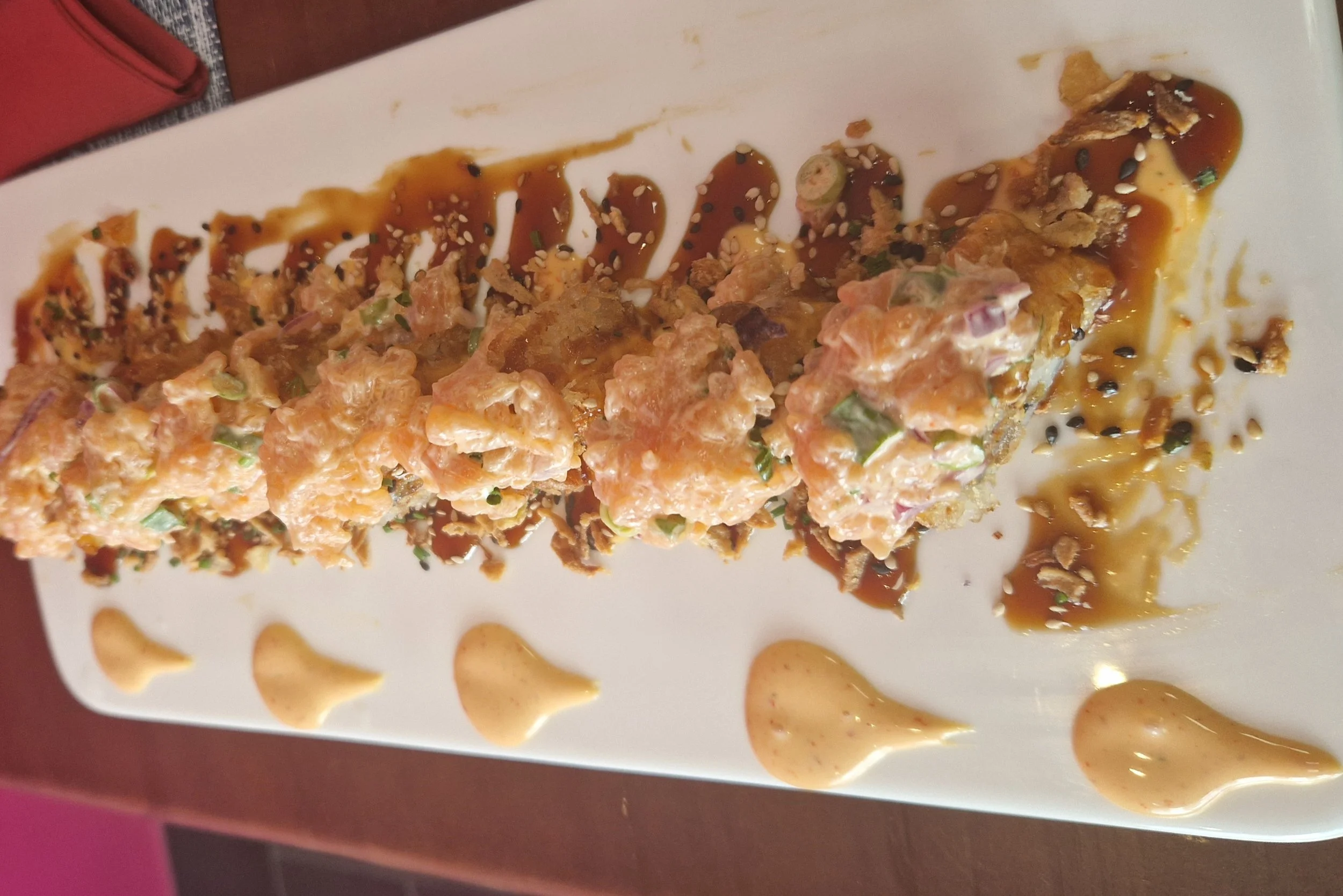 Crispy double salmon