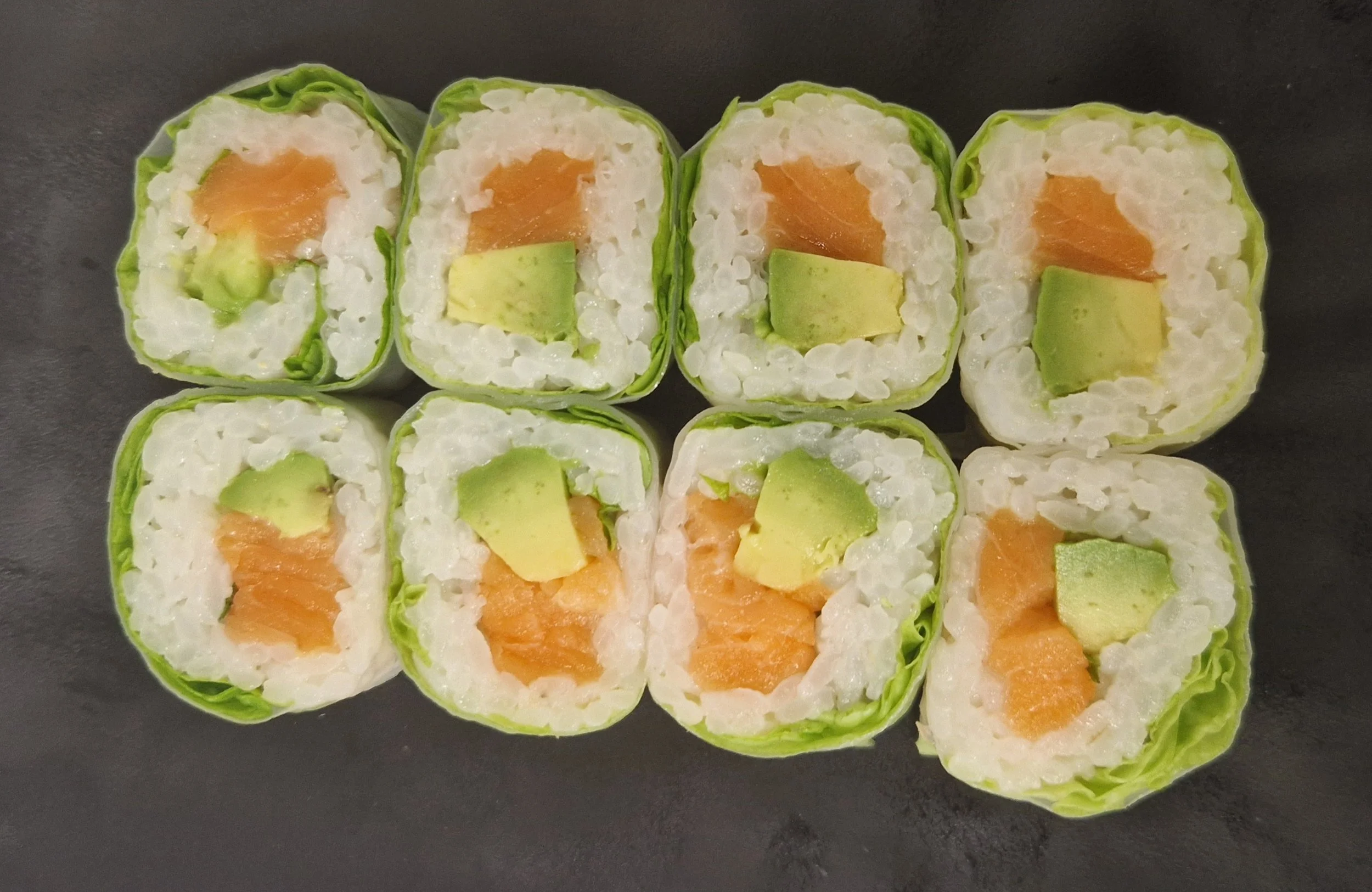 Maki green saumon avocat menthe coriandre