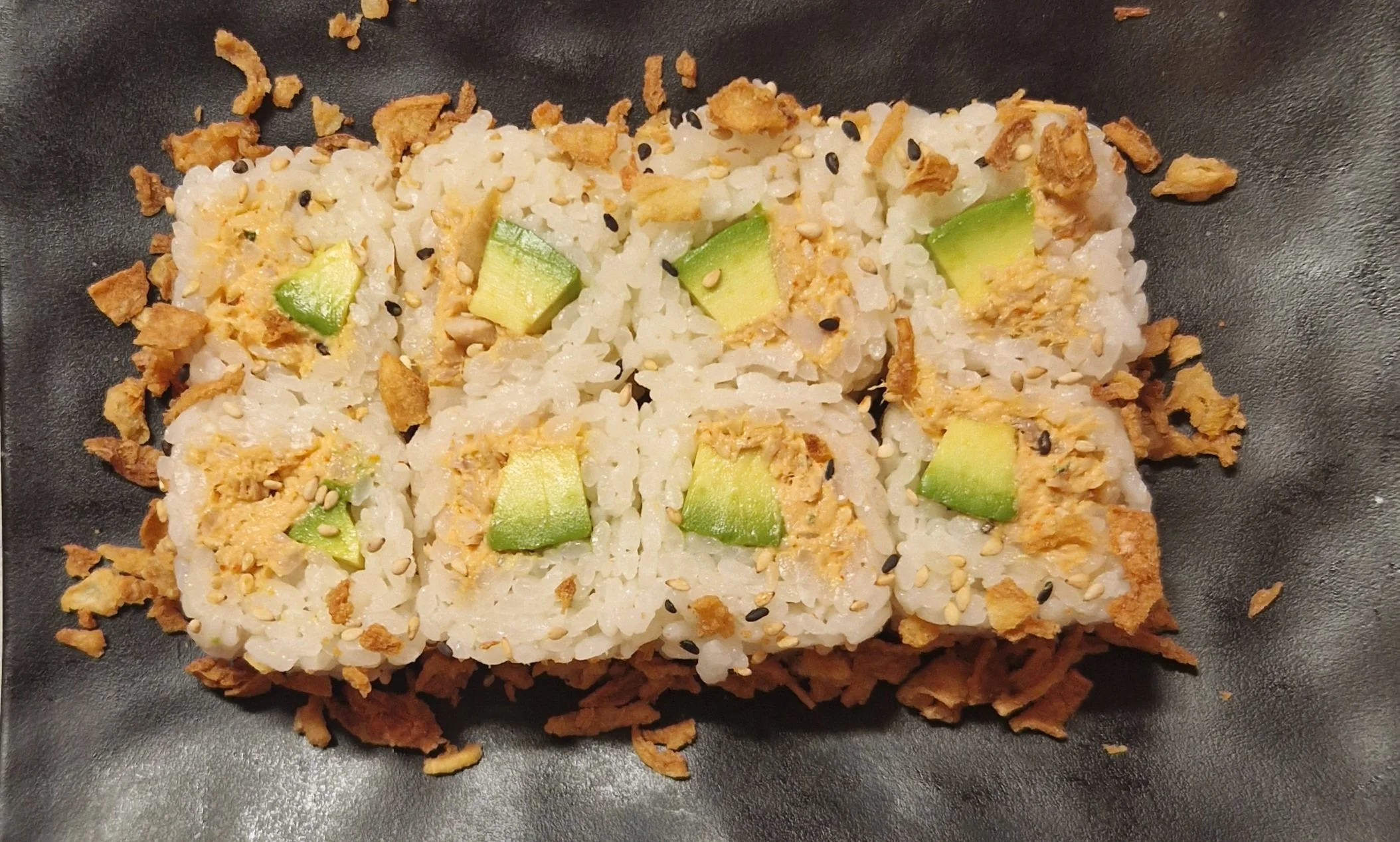 Oignons frits thon cuit