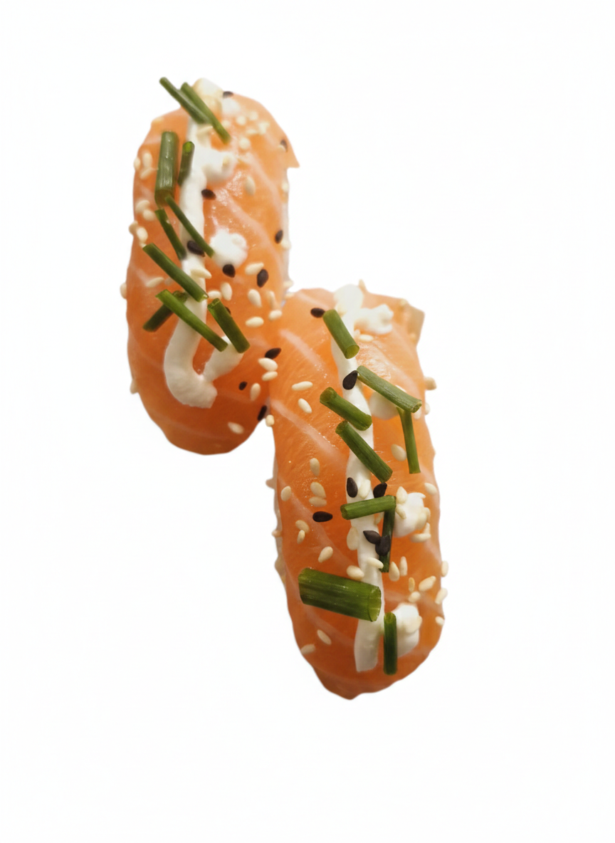 Art sushi saumon