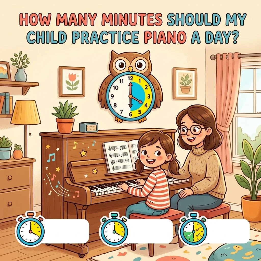 How Long Should Kids Practice Piano or their Music Instrument Each Day?