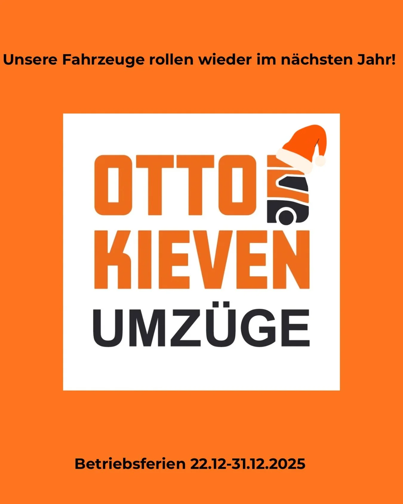 🧡 Unsere LKW g&ouml;nnen sich eine Pause 🧡

Vom 22.12. bis einschlie&szlig;lich 31.12. machen wir Betriebsferien.
Unsere Fahrzeuge stehen kurz still &ndash; und auch unser Team tankt neue Energie 🚛💤

👉 Ab dem neuen Jahr rollen unsere orangenen L