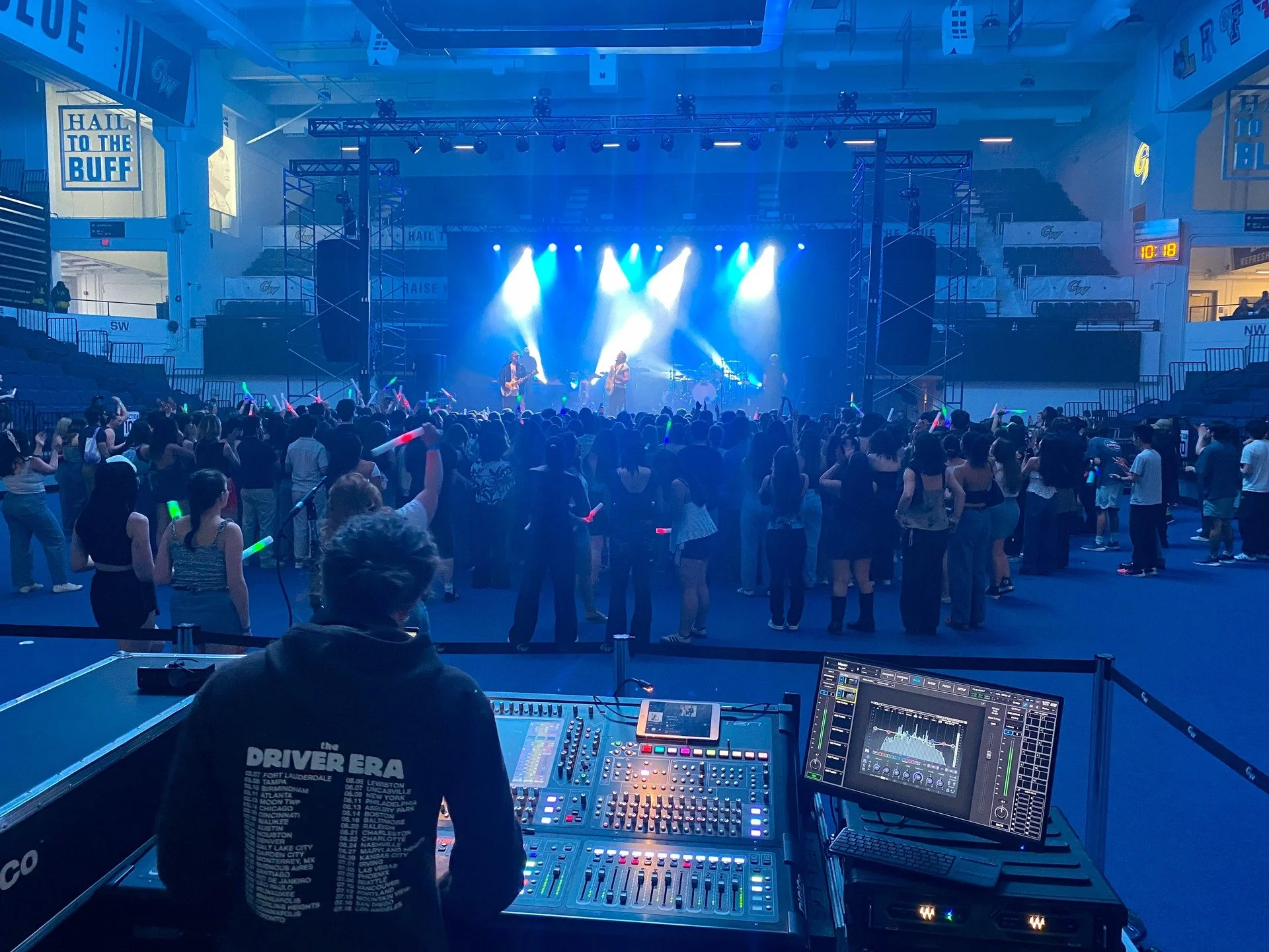 Behind the scenes &mdash; consoles up, techs in control, and every detail dialed in. 🎛️⚡🎶
#BackstageBTS #StagePrep #AudioVisual #LiveProduction #SoundCheck #LightingAndSound #TechLife #ConcertSetup #RockShow #TourLife #StageReady