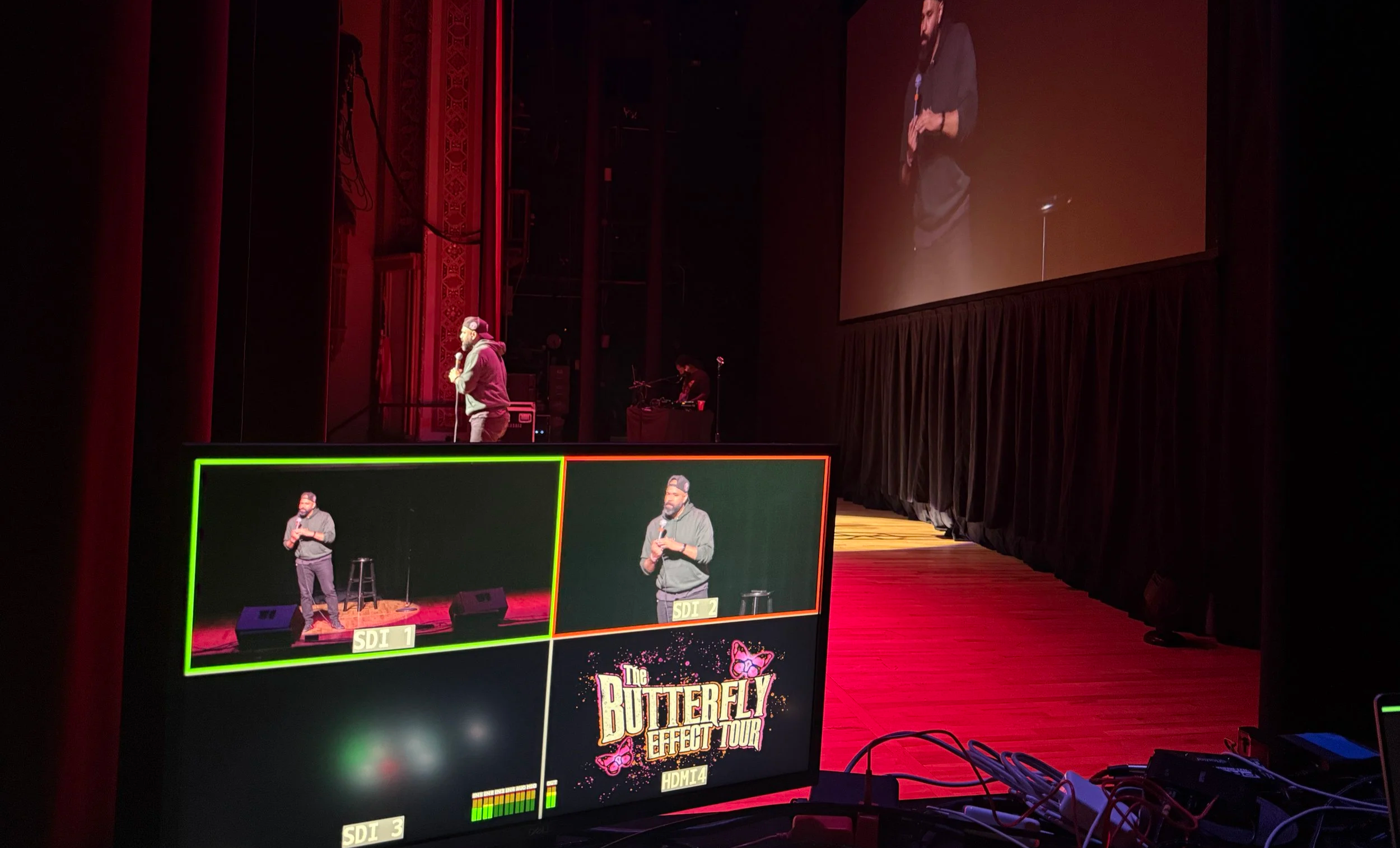 Live AV Video production for a staged event