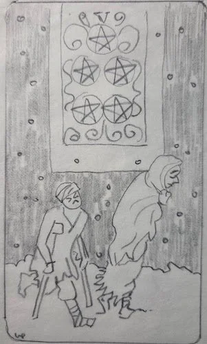 Hope in the Five of Pentacles