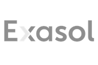 Exasol logo in black and white