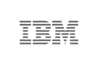Black IBM logo with bold uppercase letters