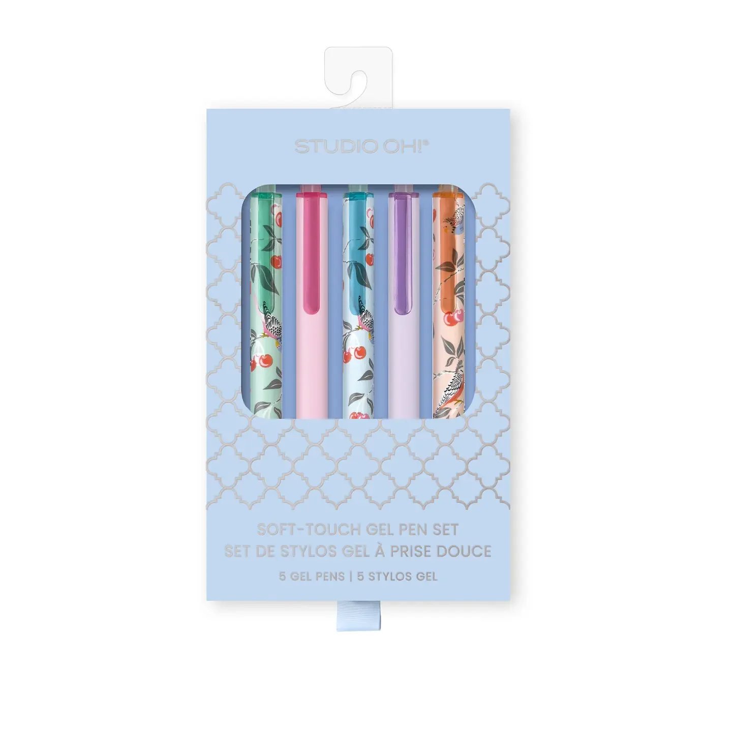 Birds in the Cherry Tree Soft-Touch Gel Pen Set