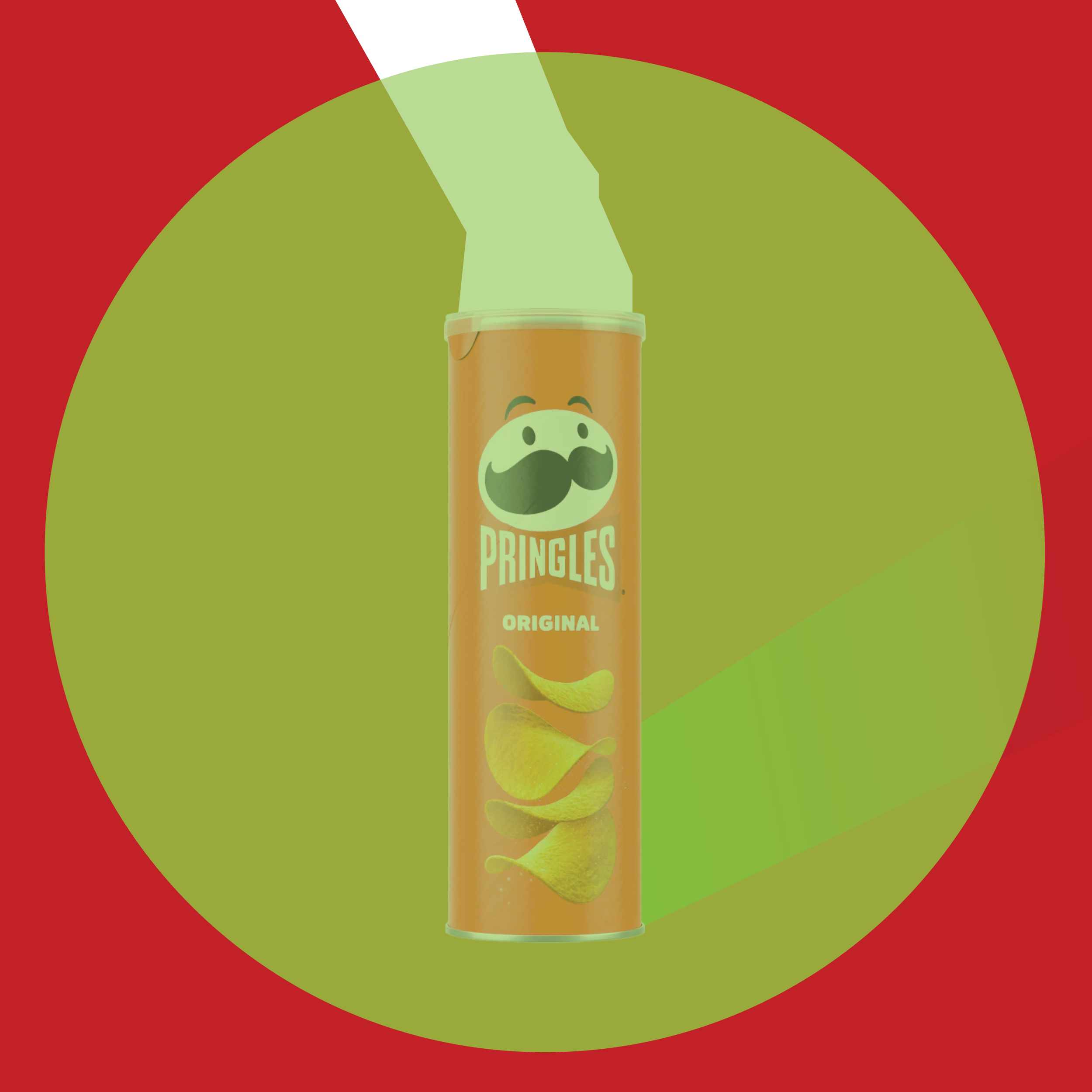 Pringle with green circle