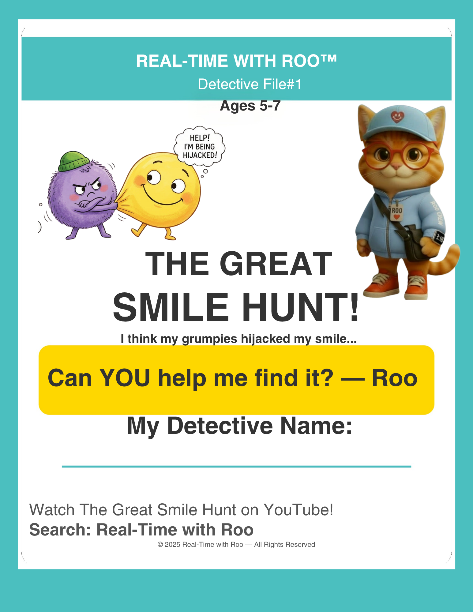 The Great Smile Hunt — Ages 5-7 Activity Pack
