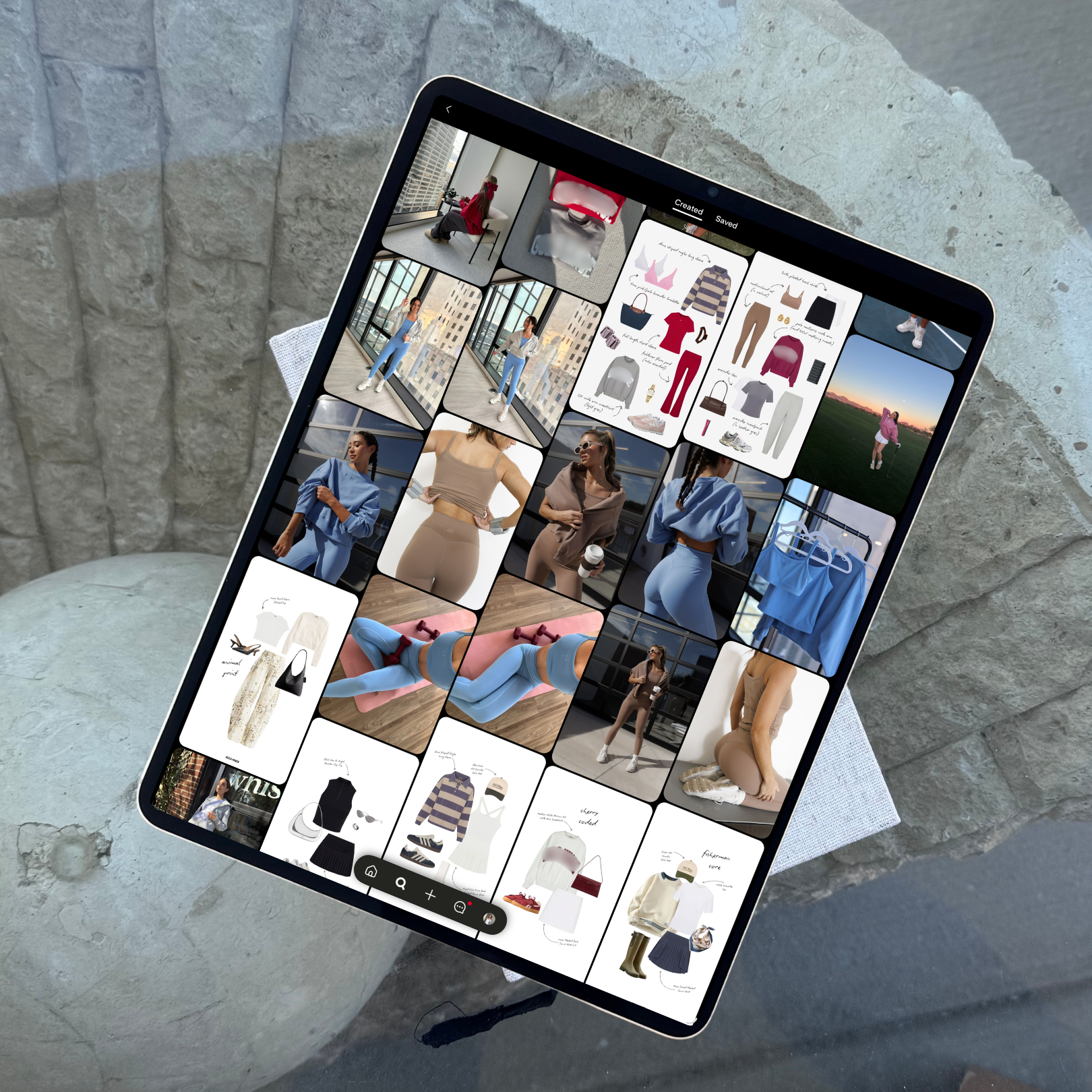 Consumer lifestyle brand digital content strategy example: Pinterest feed.
